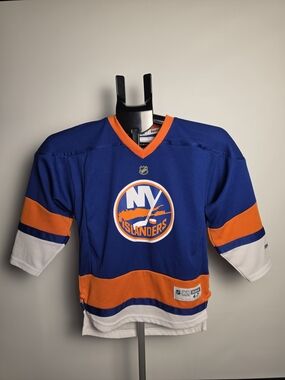 Childrens Reebok New York Islanders Blue Orange Hockey Jersey